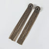 Alloy Encrusted Rhinestone Long Tassel Earrings Trendy Women's Fashionable Earrings