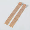 Alloy Encrusted Rhinestone Long Tassel Earrings Trendy Women's Fashionable Earrings