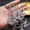 Alloy English Letter Keychain And Bag Pendant Luggage Accessories With Diamond Embedded