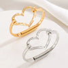 Alloy Exaggerated Cross Heart Electroplated Fashion Bracelet