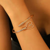 Alloy Exaggerated Cross Heart Electroplated Fashion Bracelet