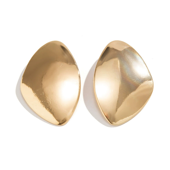 Alloy Exaggerated Geometric Dropshaped Electroplated Ear Studs Jewelry
