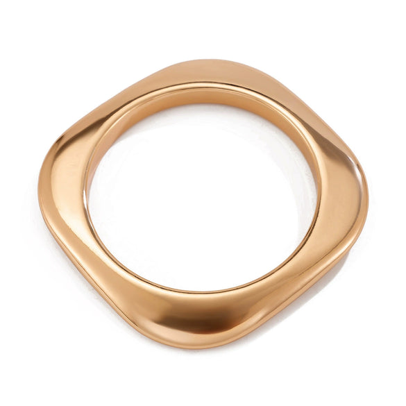 Alloy Exaggerated Geometric Electroplated Spring Bracelet