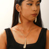 Alloy Exaggerated Punk Style Love Drop Bell Earrings And Necklace With Electroplating