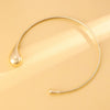 Alloy Exaggerated Punk Style Love Drop Bell Earrings And Necklace With Electroplating