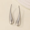 Alloy Exaggerated Punk Style Love Drop Bell Earrings And Necklace With Electroplating
