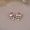 Alloy Exaggerated Punk Style Retro Cartoon Characters Rose Skull Microinlaid Women's Jewelry Earrings