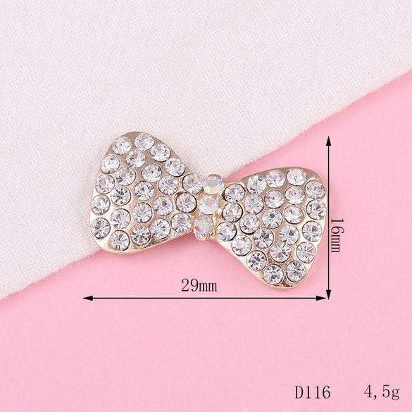 Alloy Fashion Bow Style Painted Mobile Phone Case Jewelry Accessories With Electroplating
