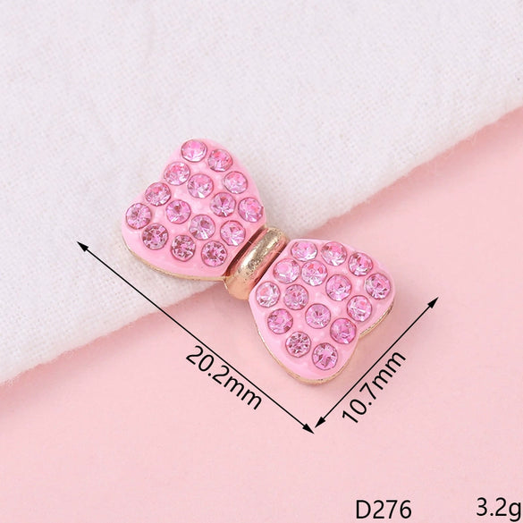 Alloy Fashion Bow Style Painted Mobile Phone Case Jewelry Accessories With Electroplating