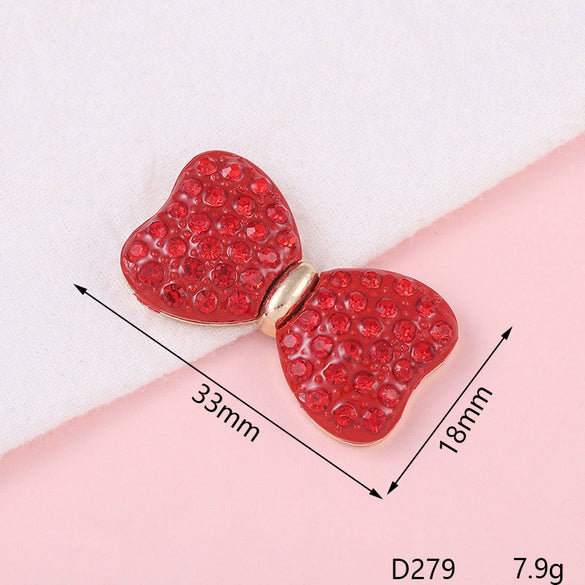 Alloy Fashion Bow Style Painted Mobile Phone Case Jewelry Accessories With Electroplating