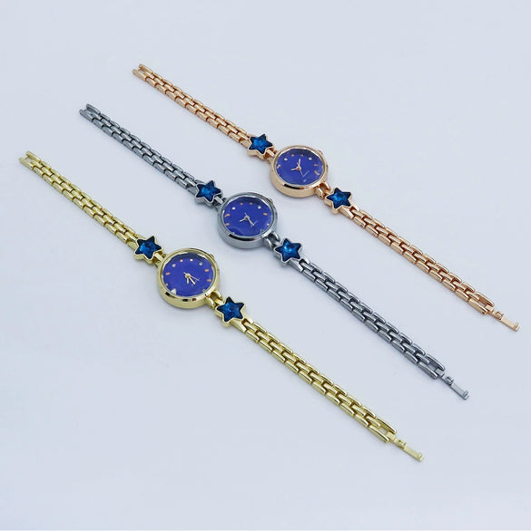 Alloy Fashion Casual Ladies Ocean Heart Bracelet Watch With Round Dial
