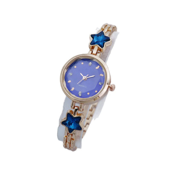 Alloy Fashion Casual Ladies Ocean Heart Bracelet Watch With Round Dial