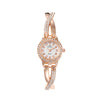 Alloy Fashion Diamond Round Dial Women's Bracelet Watch