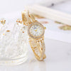 Alloy Fashion Diamond Round Dial Women's Bracelet Watch