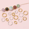 Alloy Fashion Double Hole Bead Ring And Handmade Beaded Diy Bracelet Necklace Accessories