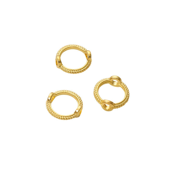 Alloy Fashion Double Hole Bead Ring And Handmade Beaded Diy Bracelet Necklace Accessories