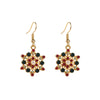 Alloy Fashion Festival Element Elk Snowflake Christmas Stocking Diamond Earrings For Women