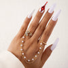 Alloy Fashion Geometric Cut Out Carved Ring Jewelry