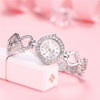 Alloy Fashion Heart String Bracelet Women's Quartz Watch With Round Dial