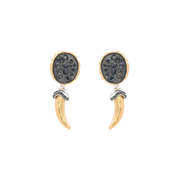 Alloy Fashion Retro Exaggerated Women's Earrings Necklace Set With Small Animal Patterns And Electroplating