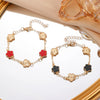 Alloy Fiveleaf Flower Electroplated Women's Bracelet