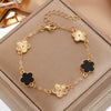Alloy Fiveleaf Flower Electroplated Women's Bracelet