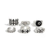 Alloy Fivepointed Star Cross And Circle Punk Ring Set With Polished Electroplated Finish Unisex Geometric Fashion Jewelry