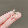 Alloy Fivepointed Star Cut Out Brooch Electroplated Simple Style Ladies Accessories