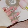 Alloy Fivepointed Star Diamond Earrings Light Luxury Highend Temperament Style For Women