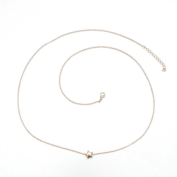 Alloy Fivepointed Star Electroplated Waist Chain Fashion Trend Cold Style Simple And Personal