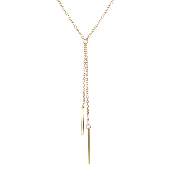 Alloy Fivepointed Star Long Pendant Multilayer Women's Fashion Necklace With Zircon And Geometric Design