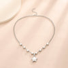 Alloy Fivepointed Star Necklace Electroplating Design For Women