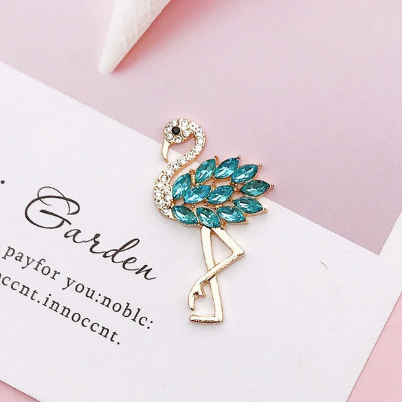 Alloy Flamingo Mobile Phone Shell And Clothing Accessories Electroplating For Women
