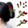 Alloy Flocking Tulip Heart Hairpin Handmade Women's Small Fresh Hair Accessories