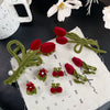 Alloy Flocking Tulip Heart Hairpin Handmade Women's Small Fresh Hair Accessories