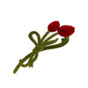 Alloy Flocking Tulip Heart Hairpin Handmade Women's Small Fresh Hair Accessories