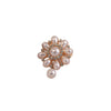 Alloy Flower Antiexposure Brooch Electroplating Minimalist Women's Accessory
