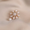 Alloy Flower Antiexposure Brooch Electroplating Minimalist Women's Accessory