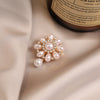 Alloy Flower Antiexposure Brooch Electroplating Minimalist Women's Accessory