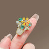 Alloy Flower Antilight Electroplated Women's Brooch Clothing Accessory