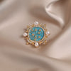 Alloy Flower Antirunning Brooch Electroplating Minimalist Women's Accessories