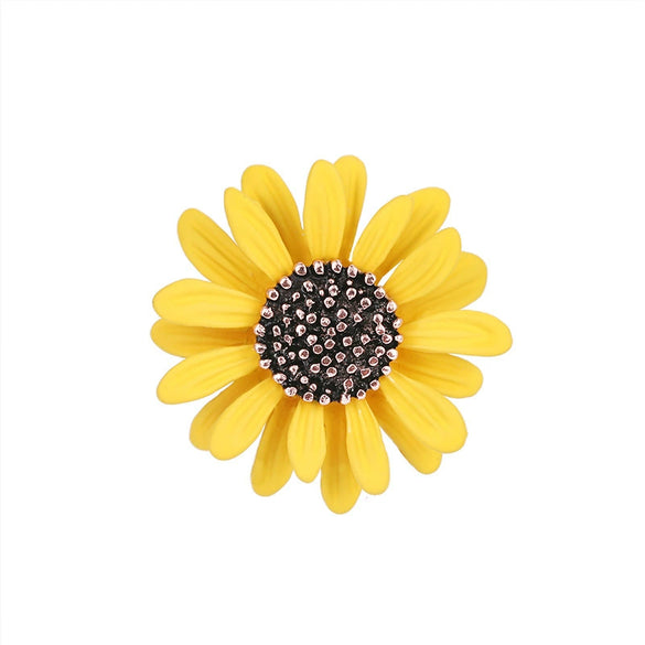 Alloy Flower Brooch And Pin Accessories With Electroplating For Women