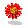 Alloy Flower Brooch And Pin Accessories With Electroplating For Women