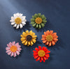 Alloy Flower Brooch And Pin Accessories With Electroplating For Women