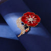 Alloy Flower Brooch Highend Electroplated Clothes Accessories