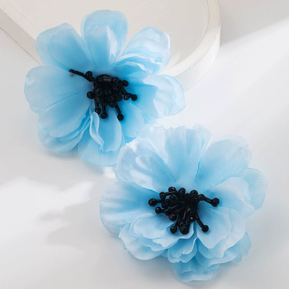 Alloy Flower Crystal Women's Earrings
