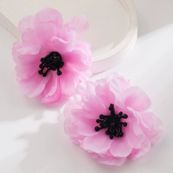 Alloy Flower Crystal Women's Earrings
