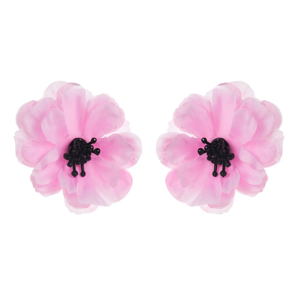 Alloy Flower Crystal Women's Earrings