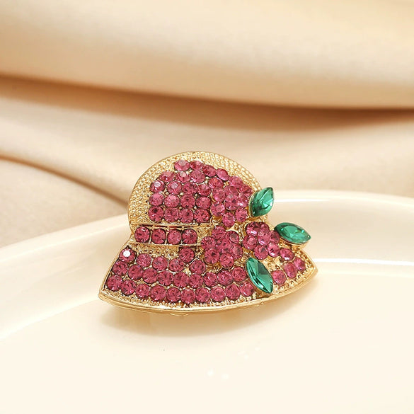 Alloy Flower Design Electroplated Women's Antiexposure Hat Brooch For Suit Decoration