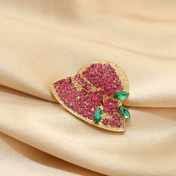 Alloy Flower Design Electroplated Women's Antiexposure Hat Brooch For Suit Decoration